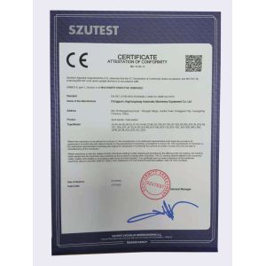 Dongguan Jinghongxiang Automation Equipment Co., Ltd. Certifications