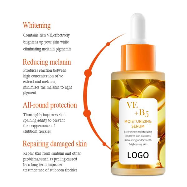 Collagen Organic Vitamin E+B5 Capsules Serum Anti Wrinkle Vitamin E Facial Serum
