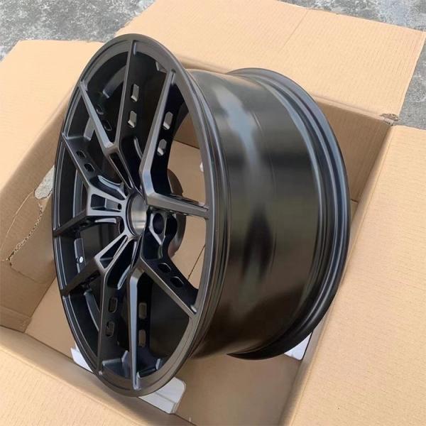 Lightweight T6061 custom forged alloy wheel rim with hollow spokes