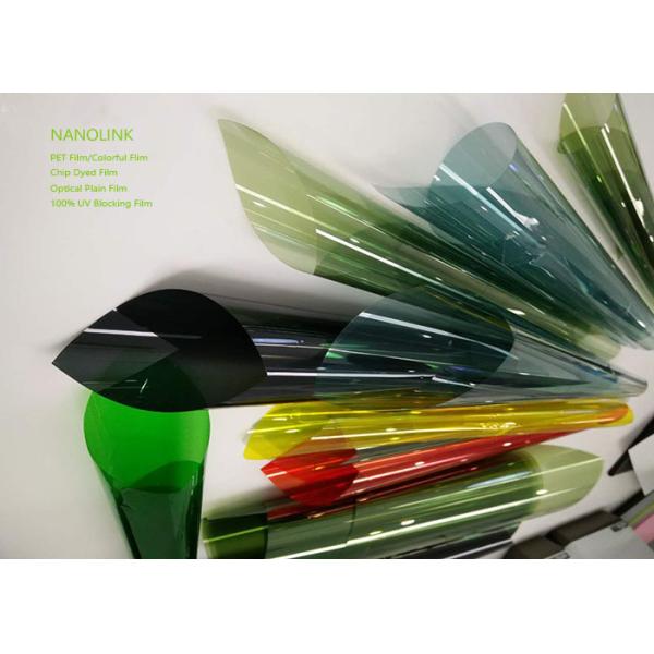 UV Protection Sun Control Film For Car / House / Office Windows Blue Black Green Red Color