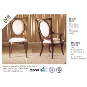 China Classic Hotel Dining Chairs Round Back Wooden Louis Dining Chairs on sale