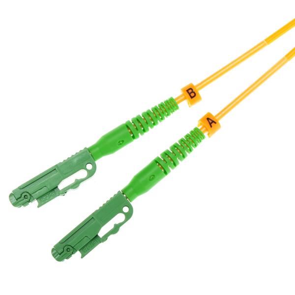 High Density Patch Cord Optical Fiber LX.5 APC-LC APC Duplex OS2 2.0mm LSZH Jacket