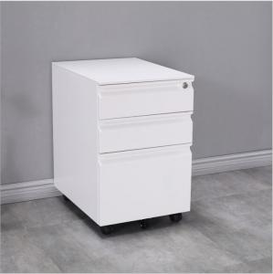 China Foldable SS301 Steel File Cabinets , ISO14001 3 Drawer File Cabinet With Lock on sale