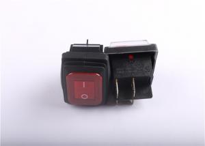 China Button Waterproof Momentary Rocker Switch , Miniature Rocker Switch 32x25mm on sale