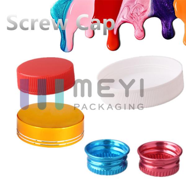 13mm Silver Aluminum Screw Caps , Customized Metal Screw Caps For Glass Bottles