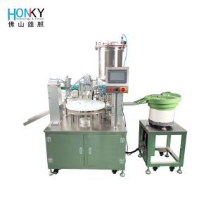 China Massage Cream Tube Automatic Vial Filling Machine With Ceramic Pump wholesale