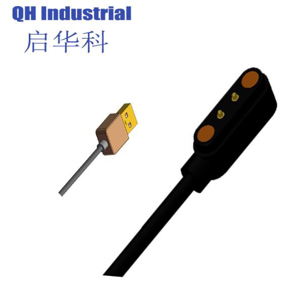 2Pin 4.0mm Long Life Time Durability Smart Watch Solder Spring Load Pin Pogo Pin Cable 