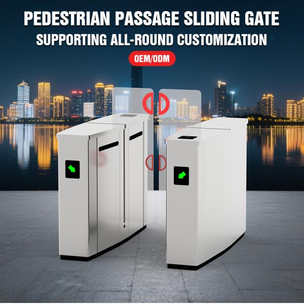 Hcw Biometric Airport Sliding Turnstile Gate Bi-directional Security Access Custom