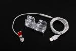 COMER desktop acrylic security display stand with u-shape security alarm system