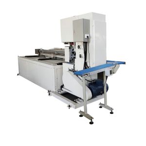 Automatic Maxi Toilet Paper Big Tissue Roll Band Saw Cutting Machine Jumbo Roll Paper Cutting Machine