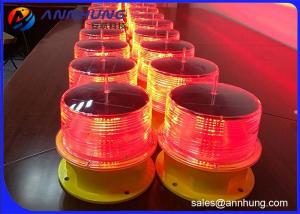 China ICAO 60FPM Solar Tower Warning Light 10cd 32.5cd Red Aircraft wholesale