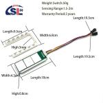 DC 12V 5A 60W Three Button Touch Sensor Switch for Integrated Mirror Radar