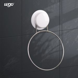 China 150mm Stainless Steel Bathroom Towel Ring Holder Suction Fixed ODM wholesale
