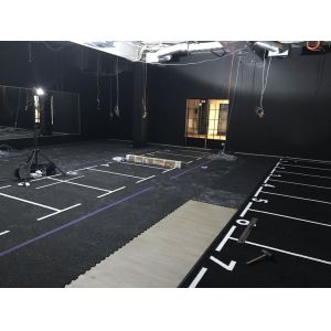 1000X1000X40mm GYM Interlocking Rubber Tiles Customized Interlocking Weight Room