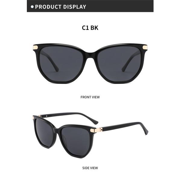 Women'S Cateye Sun Glasses Acetate Shades UV400 Protection 180° Flexible Hinges