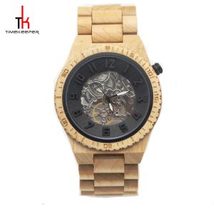 China OEM ODM Waterproof Wood Watch / Luxury Wooden Mechanical Watch wholesale