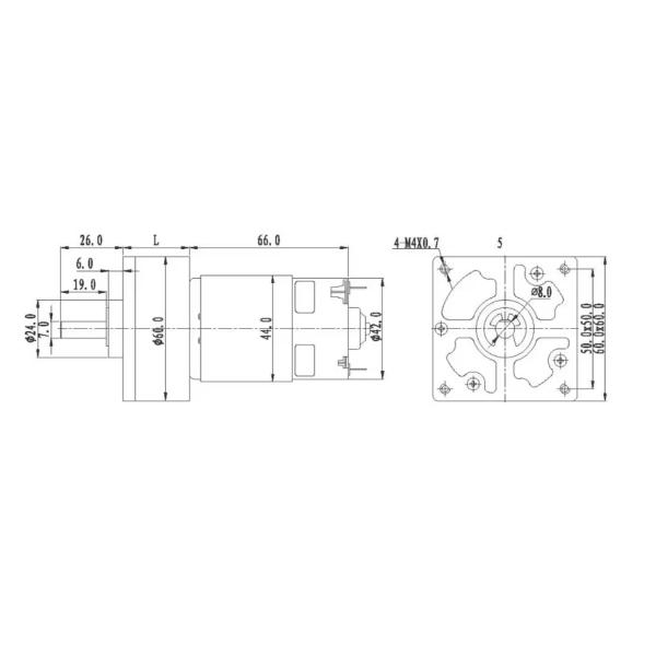 Electric Tools Motor 12-24V 8Kg.Cm-30Kg.Cm Brush Motor For Black Power Grinders