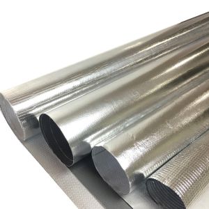 Heat Reflection Aluminum Foil Fiberglass Cloth Heat Insulation
