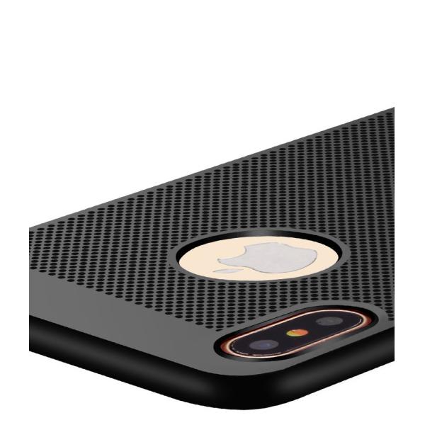 Breathable Heat dissipation hard pc mesh net mobile phone case for iphone X back cover