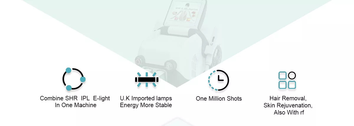 Portable Ipl Opt Shr Shr Opt E Light Handset Lamp Handle Laser Ipl Hair Removal Hair Removing Machine