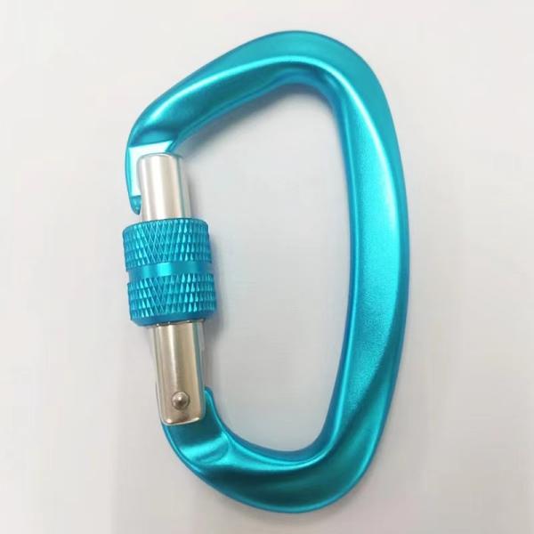 Galvanized Hardware Aerospace Aluminum D-Shaped Carabiner Essential Gear for Climbing