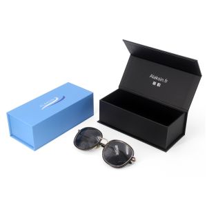 Custom Cardboard Sunglasses Box Packaging Luxury Hard Sunglass Rigid Magnetic