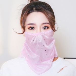 China Summer Sunscreen Anti Dust Reusable Female Face Mask wholesale