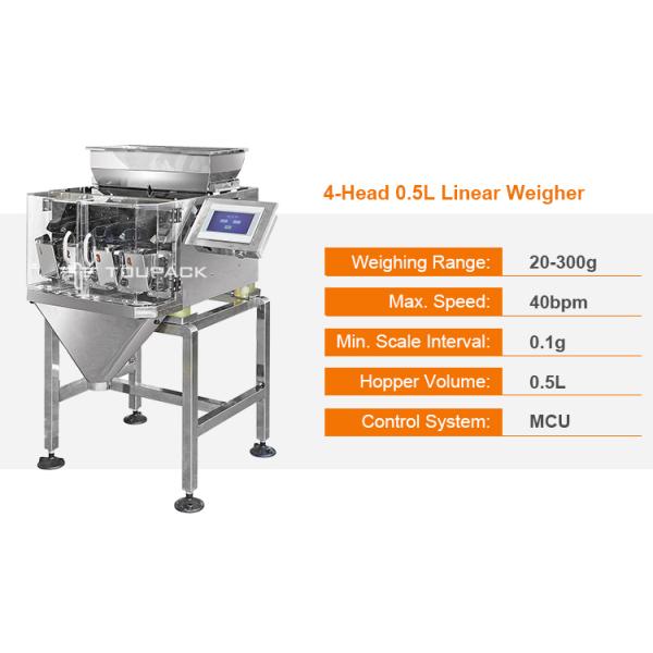 Linear Weigher Automatically For Grain Products Linear Weighers For Cashew Nut Filling Packing Machine