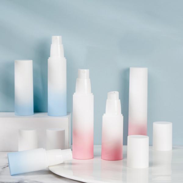 Frosted Airless Lotion Spray Plastic Cosmetic Containers Gradient 50g 3.3*14.5cm