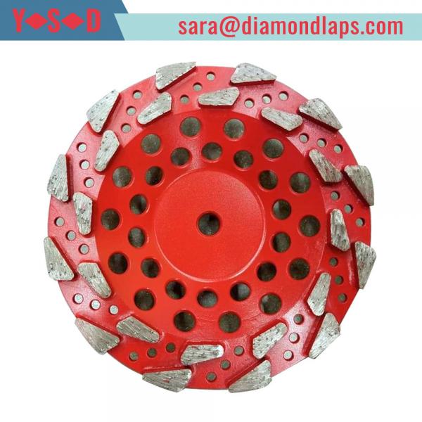 Quality 4" Inch 5" Inch 7" Inch Star Type Segment Grinding Cup Wheel Concrete Gridning Discs diamond cup wheel for sale