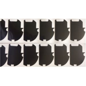 China Shiny Black PET Die Cut Mylar Reflective Sheeting Fire Retardant on sale