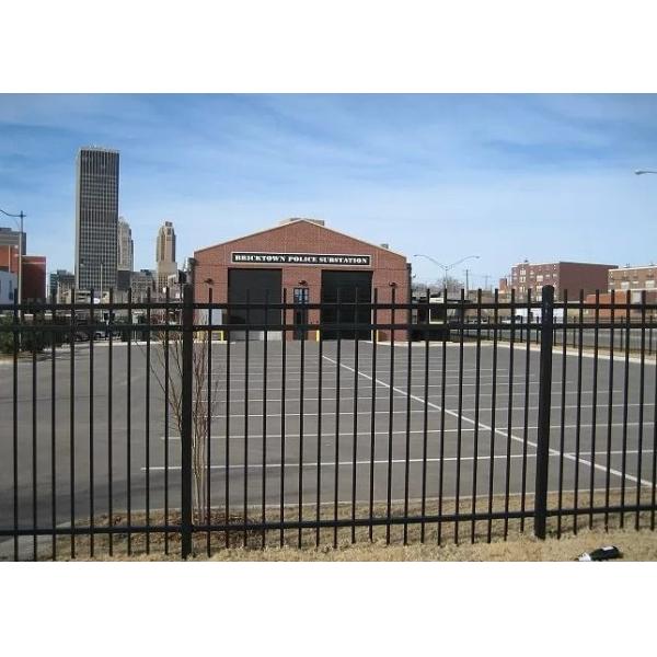 Steel Security 6ftx8ft Residential Ornamental Fence With Polyester Coated