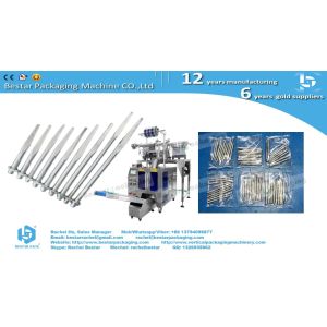 Long screw automatic alignement packaging machine with two counting bowls