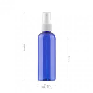 China 100ml Face Toner Fine Mist Spray Bottles Empty PET Refillable Travel Package Bottle wholesale
