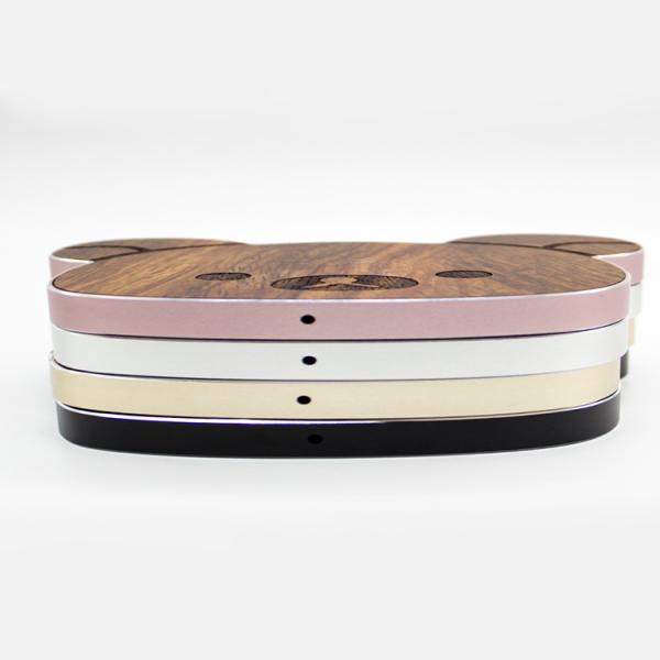 Custom Shape Universal Qi Wireless Mobile Charger with Aluminium Alloy Base