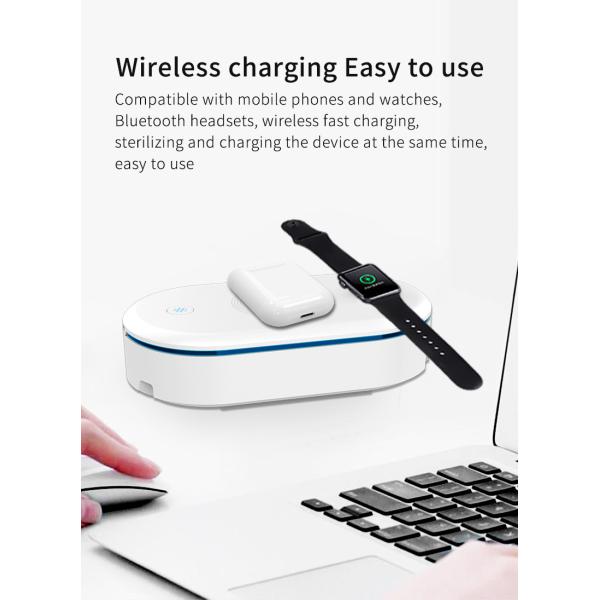 15W 4 in 1 Multifunctional ABS Wireless Charger UV Disinfecting Box
