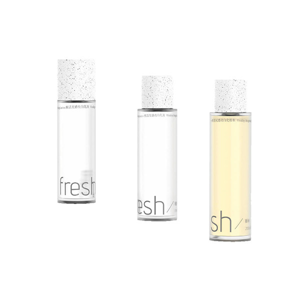 PCR bottle cap essence water cream special PETG environmental protection empty bottle set 50ml 200ml luxury frosted glass serum bottle with pipette