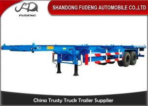 China Two Axle 8 Tires 30 Ton 40 Feet Chassis Container Trailer Skeletal Semi Trailer wholesale