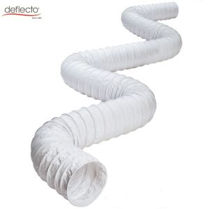 China White Nylon Flexible Plastic Air Duct PVC Heat Resistant Flexible Ducting on sale