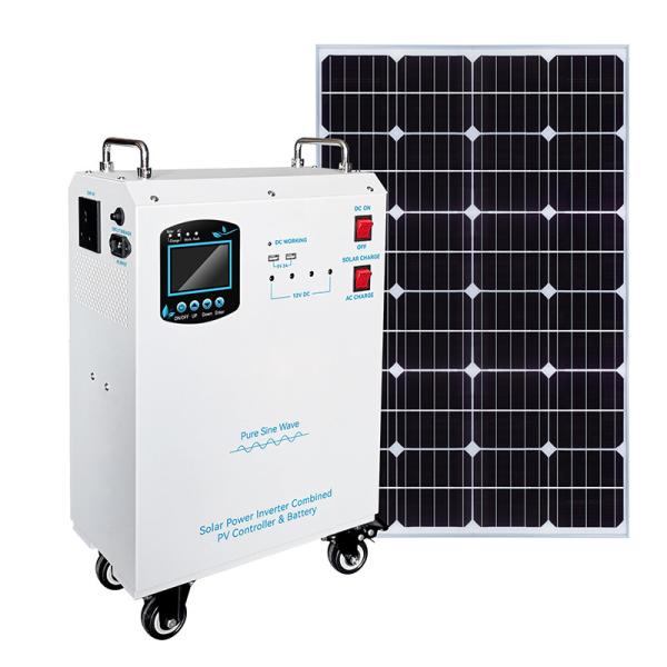 Off-Grid Inverter Solar Panel Energy System With IP65 Junction Box - Pack 56*33.5*34.5cm