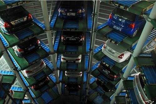 PCS Hydraulic Automated Car Parking System 25 Levels Vertical Circular