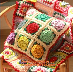 China new cotton crochet pillow cover cotton knitted pillow cover cushion towel for home decor wholesale