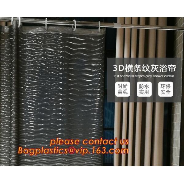 Custom Polyester Printing Shower Curtain, waterproof fireproof hook kids bathroom shower curtains, PEVA Shower curtain f