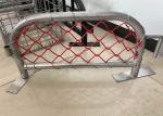 Galvanized Width 2.5m Chain Link Fabric Fencing For Revolt Activities