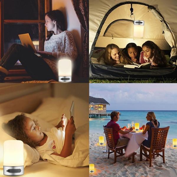 Waterproof Rechargeable Night Light 7 Colours Changing Torch Shape For Kids