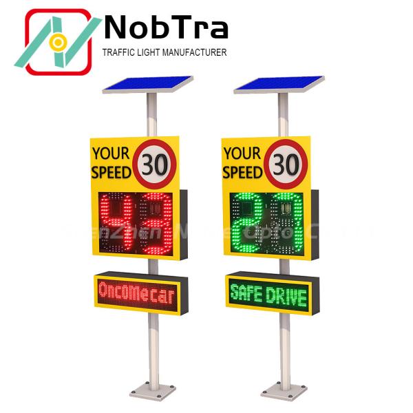 Wireless & Wired Traffic Safety Radar Speed Sign with Good Material