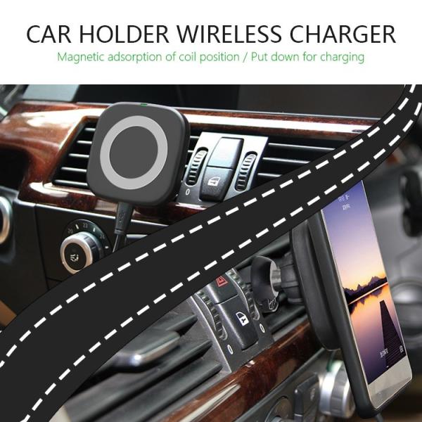 MAGNETIC WIRELESS CAR CHARGER QI car mount wireless charger for SAMSUNG iPhone any mobile phone 10W fast charging