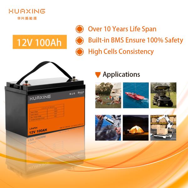 Customizable 12 Volt Golf Cart Batteries With PCM Smart BMS Technology