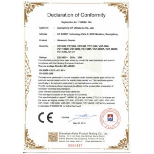 Guangdong GT Ultrasonic Co.,Ltd Certifications