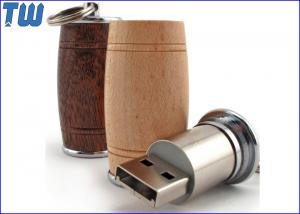 China Wooden Wine Barrel 1GB Pendrives USB Metal Stick Free Key Ring wholesale
